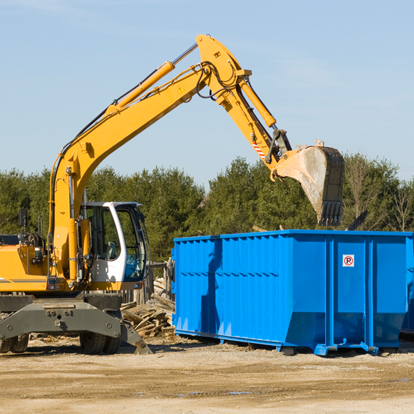 are there any restrictions on where a residential dumpster can be placed in Providence Alabama